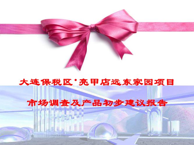 辽宁大连保税区亮甲店远东家园项目市场调查及产品初步